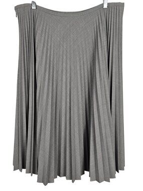 AK Wms12 Skirt Knee Len Pleat Stretch Whimsigoth Grunge Business Dark Academia